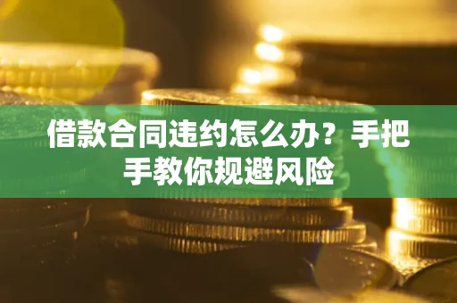 武汉借款合同违约怎么办？手把手教你规避风险