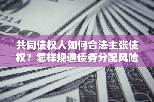 武汉共同债权人如何合法主张债权？怎样规避债务分配风险？