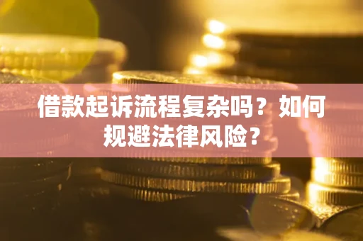 武汉借款起诉流程复杂吗？如何规避法律风险？