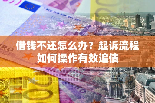 武汉借钱不还怎么办？起诉流程如何操作有效追债