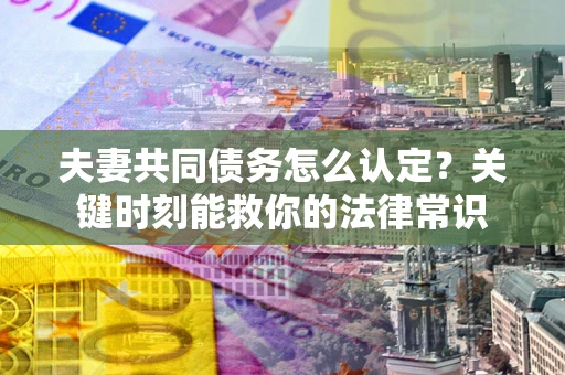 武汉夫妻共同债务怎么认定？关键时刻能救你的法律常识