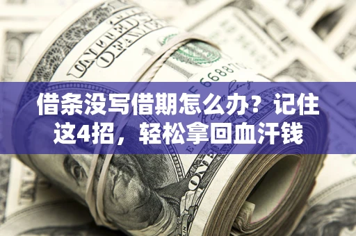 武汉借条没写借期怎么办？记住这4招，轻松拿回血汗钱