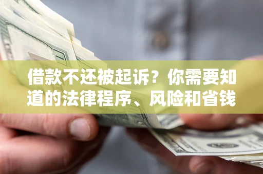 武汉借款不还被起诉？你需要知道的法律程序、风险和省钱技巧