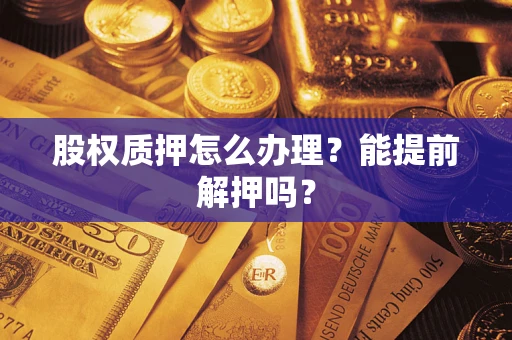 武汉股权质押怎么办理？能提前解押吗？