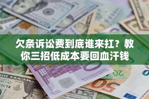 武汉欠条诉讼费到底谁来扛？教你三招低成本要回血汗钱